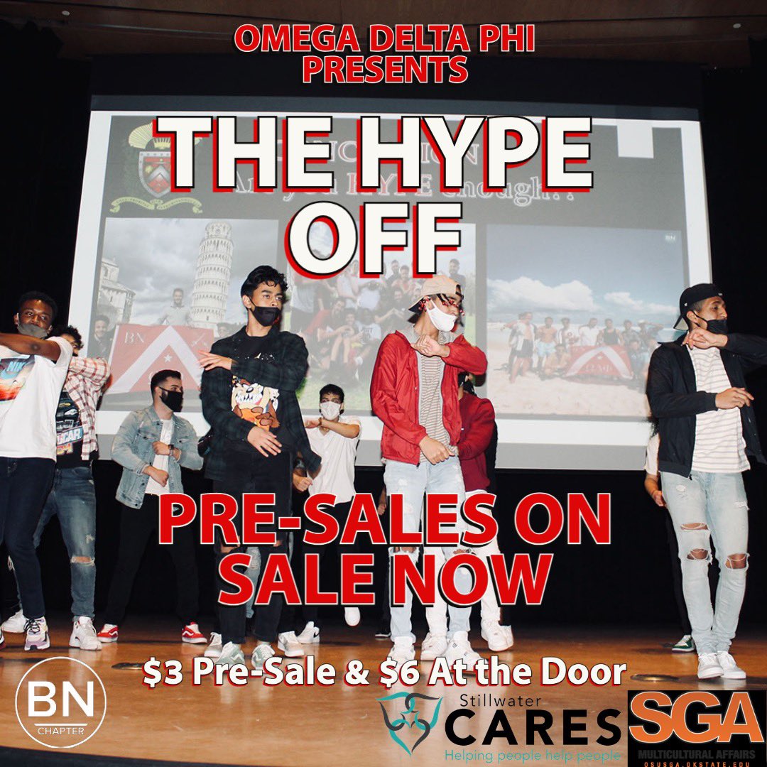 It’s Hype Off Week!! 👀 Today is the LAST DAY to buy your presale ticket for our Hype Off Stroll Competition this Saturday at 2:00 pm at the Wes Watkins Center! 🥶 Presale Form is on the link in our bio!