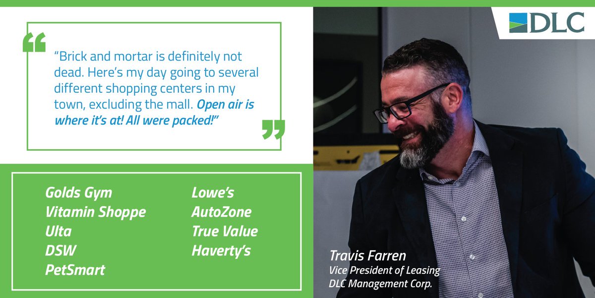 DLCManagement's tweet photo. You heard it here first, Open Air Shopping Centers are where it's at! #RetailsNotDead https://t.co/DS4v311YlU