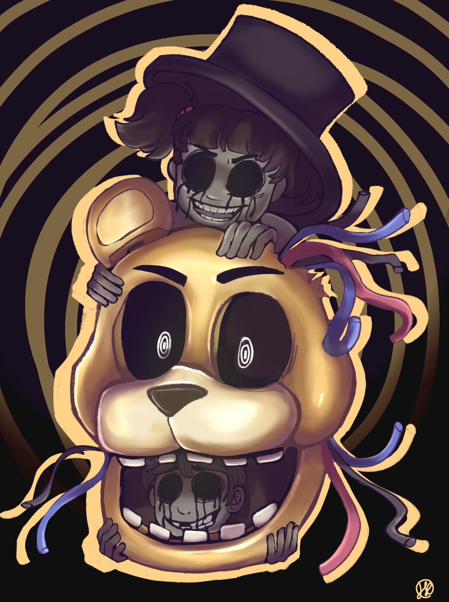 🫐Pazz Arts🫐 on X: What happened to him? :( #goldenfreddy #fredbear #fnaf  #FiveNightsAtFreddys #fnaffanart  / X