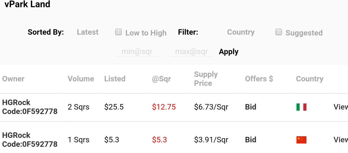 rock_hg's tweet photo. Bid system is here! 
 
💵 Referral code: 0F592778

@GroupVpark @ChileEarth2 @VparkIo @vpark_io @VparkEurope @BrasilVpark @vPark_io_team @vParkEarth2 @BrasilEarth2 @io_vpark @E2_Vpark @portugalvpark @ColombiaVpark https://t.co/Jn73BN7oSZ