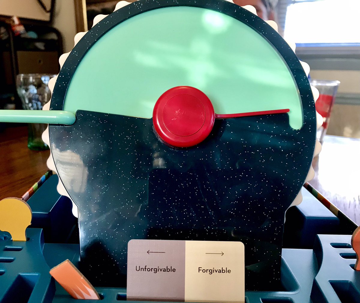 TabletopNate's tweet photo. I showed #Wavelength to the family after Easter dinner yesterday. I've played this #partygame a few times now and it's always a good time.
What clue would you have given for this?
#boardgames #tabletopgames #partygames #familygamenight https://t.co/gIxitaueAe