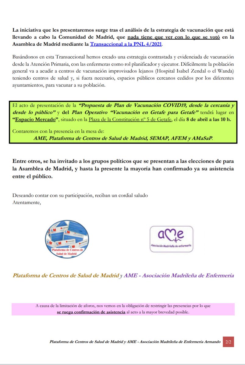 Este jueves demostraremos q se pueden hacer las cosas mucho mejor

Es tan sencillo como:

➡️ APOSTAR POR LA ATENCIÓN PRIMARIA
➡️ Preguntar a los ciudadanos por quien y dónde quieren vacunarse
➡️ Consultar a los profesionales

✔️ Y no hacer política con las cosas de comer o vivir!