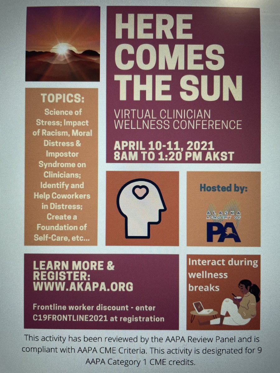 MichelleMMPA's tweet photo. Join me this weekend for this incredible wellness CME!!! #herecomesthesun #bernardworkwellness https://t.co/vsdYr4CTnn