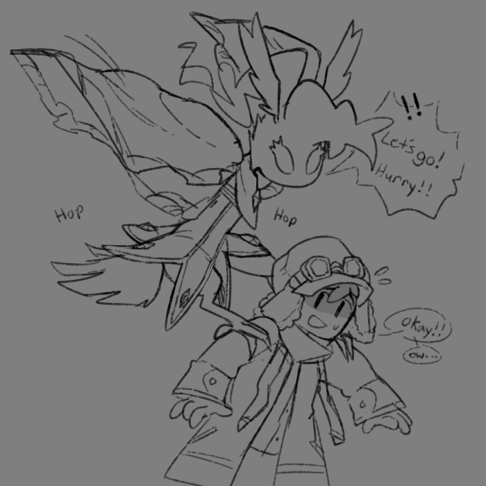 today I post these oc drawings from a bit ago 