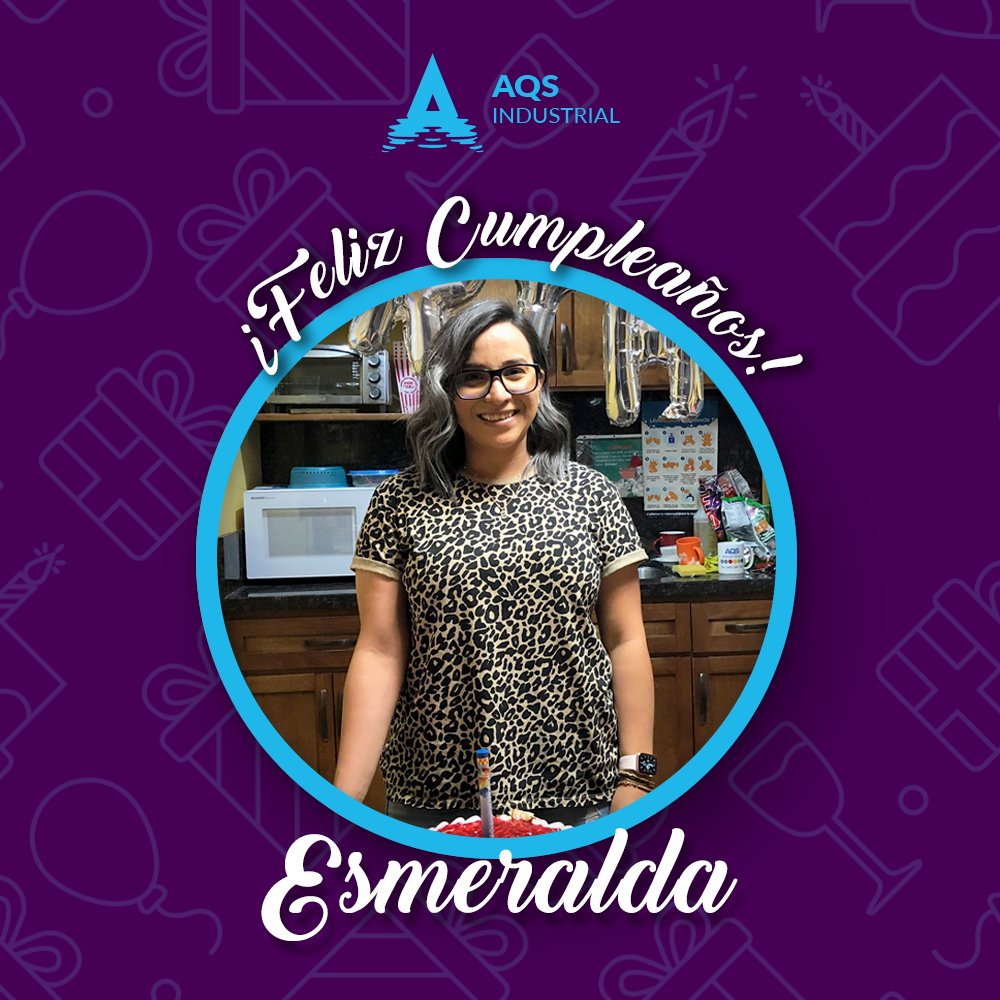 Toda la #FamiliaAQS te desea un ¡FELIZ CUMPLEAÑOS!! 🎊🎉Esme🥳 esperamos que todos sus deseos se hagan realidad. 🥳🎉

#AQSIndustrial #HBD #TeamAQS #AQS