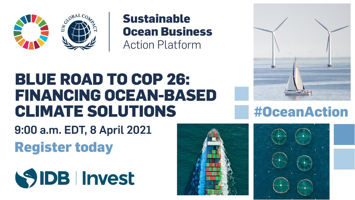 PactoGlobalPERU's tweet photo. #ActionPlatform: Sustainable Ocean Business.
El 8 de abril, 9:00am (EDT) explore junto con @globalcompact y @BIDInvest los mecanismos de financiación azul para catalizar las inversiones hacia soluciones climáticas basadas en los océanos
👉🏼 Inscripciones:
https://t.co/0RGUHIl1DD https://t.co/apqjCologT