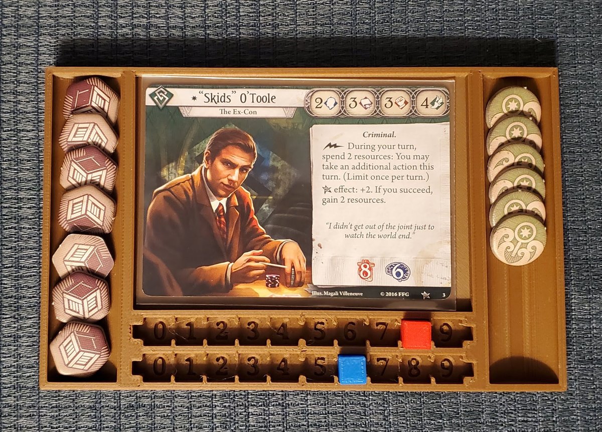SweetHeadlock's tweet photo. Excited to share the latest addition to my #etsy shop: Arkham Horror LCG Compatible Investigator Tray https://t.co/qBlgVyMQcR #arkhamhorror #arkhamhorrorlcg #investigator #playaid #organizer #characterboard #charactertray #boardgames #gaming https://t.co/UYkyAo6B0f