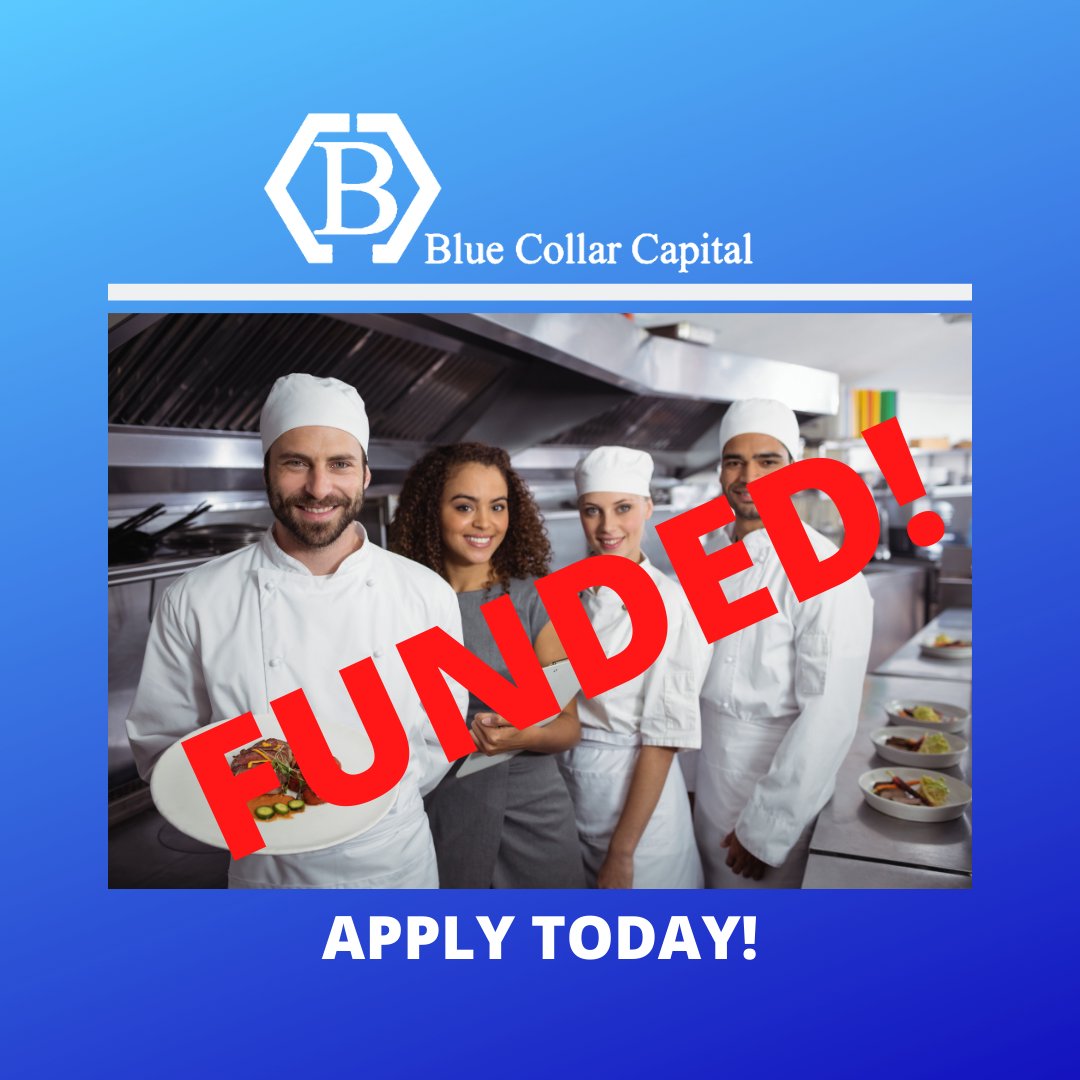 BlueSolutionsCo's tweet image. FUNDED DEAL OF THE DAY! $65,000 Restaurant. Apply today! BlueCollarCapital.net
#funding  #business #businessloan #lending #smallbusiness  #smallbusinessowner   #smallbusinessloans #money   #businessowner #businessfunding #workingcapital  #loans