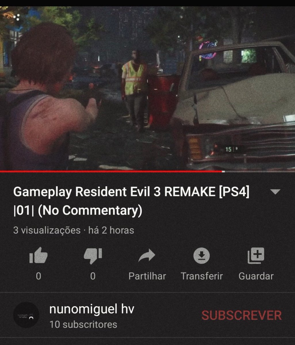 nunomiguelhv's tweet photo. Acabadinho de sair do forno ❤️
➡ https://t.co/vLSwmxMwBg
➡ https://t.co/3bj0m4DKYD
Visitem✌🏼
Ficaria feliz 🙏🏼
#REBHFun #ResidentEvil #ResidentEvil3Remake #Twitch #TwitchPT #TwitchStreamers #YouTubePT #YouTube #RE3 #PS4 https://t.co/kG2RhObybW