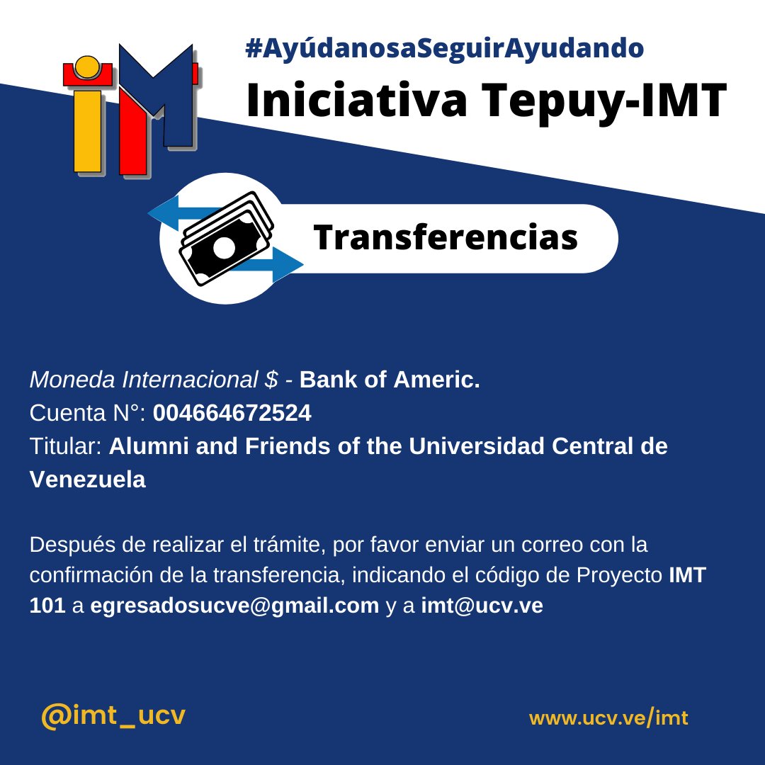 Instituto de Medicina Tropical UCV tweet media