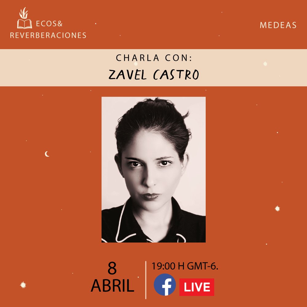 Y como nos encanta platicar y conocer más a nuestras colegas que admiramos mucho 🖤🌱 este jueves 8 de abril a las 19h tendremos un encuentro con Zavel Castro <a href="/ZavelCastro/">Zavel Castro</a> <a href="/aplaudirdepie/">aplaudirdepie</a> el cual se transmitirán por nuestra fan page ¡Queremos que nos acompañes!