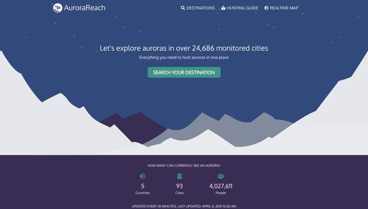 HuskyCodes (@huskycodes) on Twitter photo Launched our first product <a href="/AuroraReach/">Aurora Reach</a>, check out aurorareach.com for exploring auroras in cities around the world. #aurorareach Launched our first product <a href="/AuroraReach/">Aurora Reach</a>, check out aurorareach.com for exploring auroras in cities around the world. #aurorareach