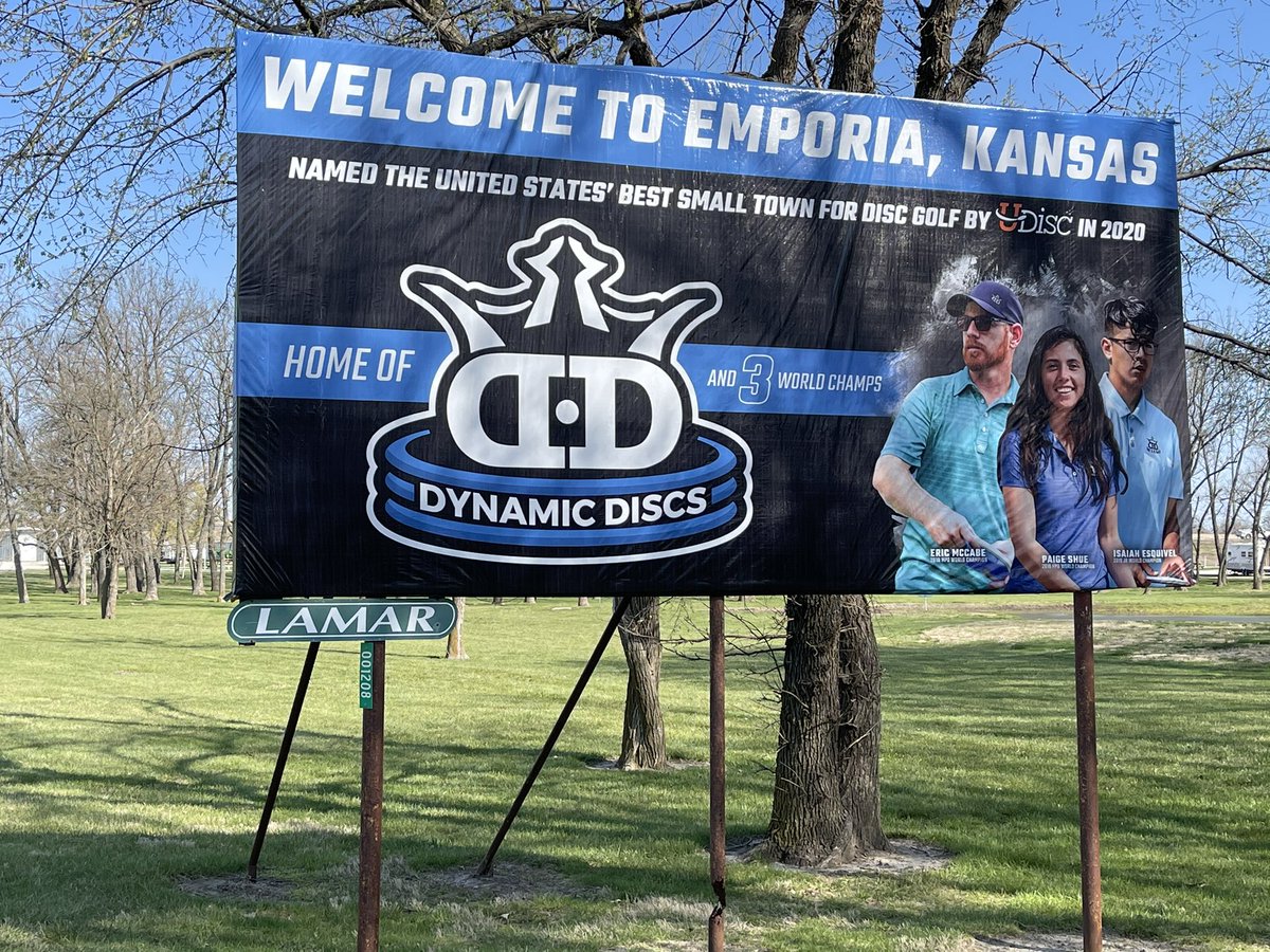 Emporia Knows Disc Golf 
#BeDynamic <a href="/DynamicDiscs/">Dynamic Discs</a> <a href="/VisitEmporia/">Emporia CVB</a>