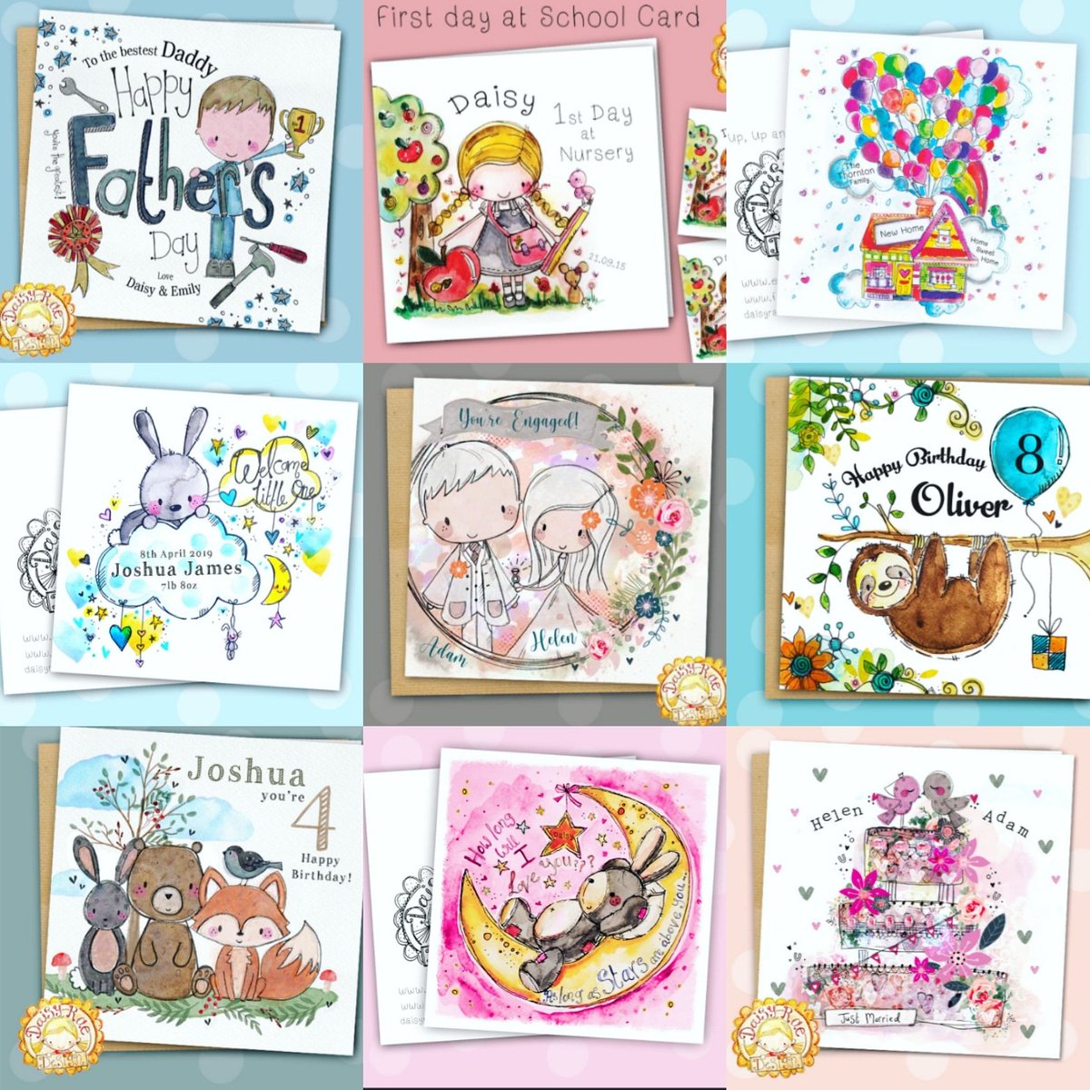 A small sample of my card collection available at etsy.com/uk/shop/daisyr…