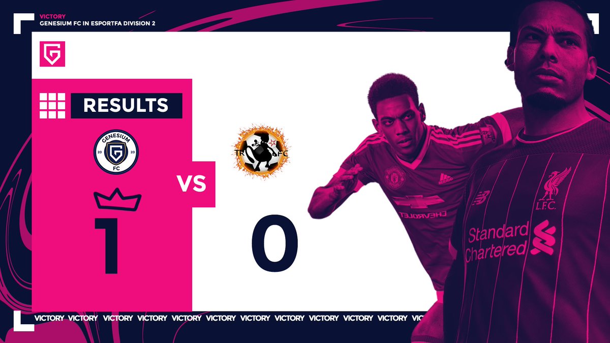 Résultat de la rencontre sur la 16ème journée de la Division 2 organisée par <a href="/eSportFA_FR/">ESPORT FOR ASSOCIATIONS</a> 

Lors de notre rencontre à 21H45 face à <a href="/T3am_Rocket/">Alvin Betancourt</a> nous avons été victorieux sur le score de 1 - 0

GG à notre adversaire ! 🤝

<a href="/TeamGenesium/">Genesium 🌴</a> #WhereItBegins 👾