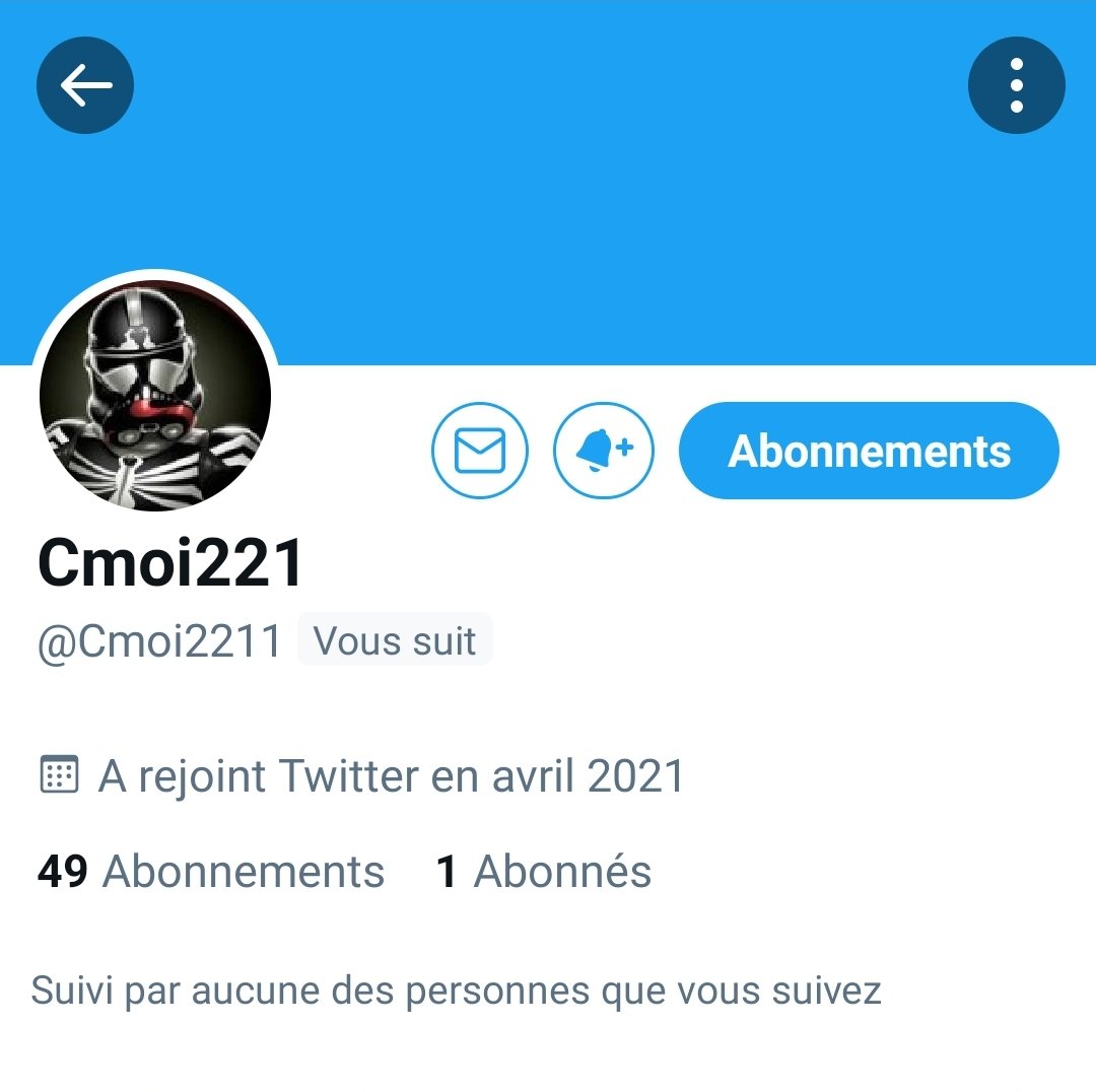 🇫🇷#INFOPATRIOTES🇫🇷
Merci à ma TL, aux #TeamPatriotes/#JambonBeurre d'aider au retour de <a href="/Cmoi2211/">Cmoi221</a>
Merci à tous pour votre soutien, vos abonnements et vos retweets
😉🇫🇷👍🇫🇷🤗🇫🇷💪
Merci de respecter la réciprocité du follow me/follow back