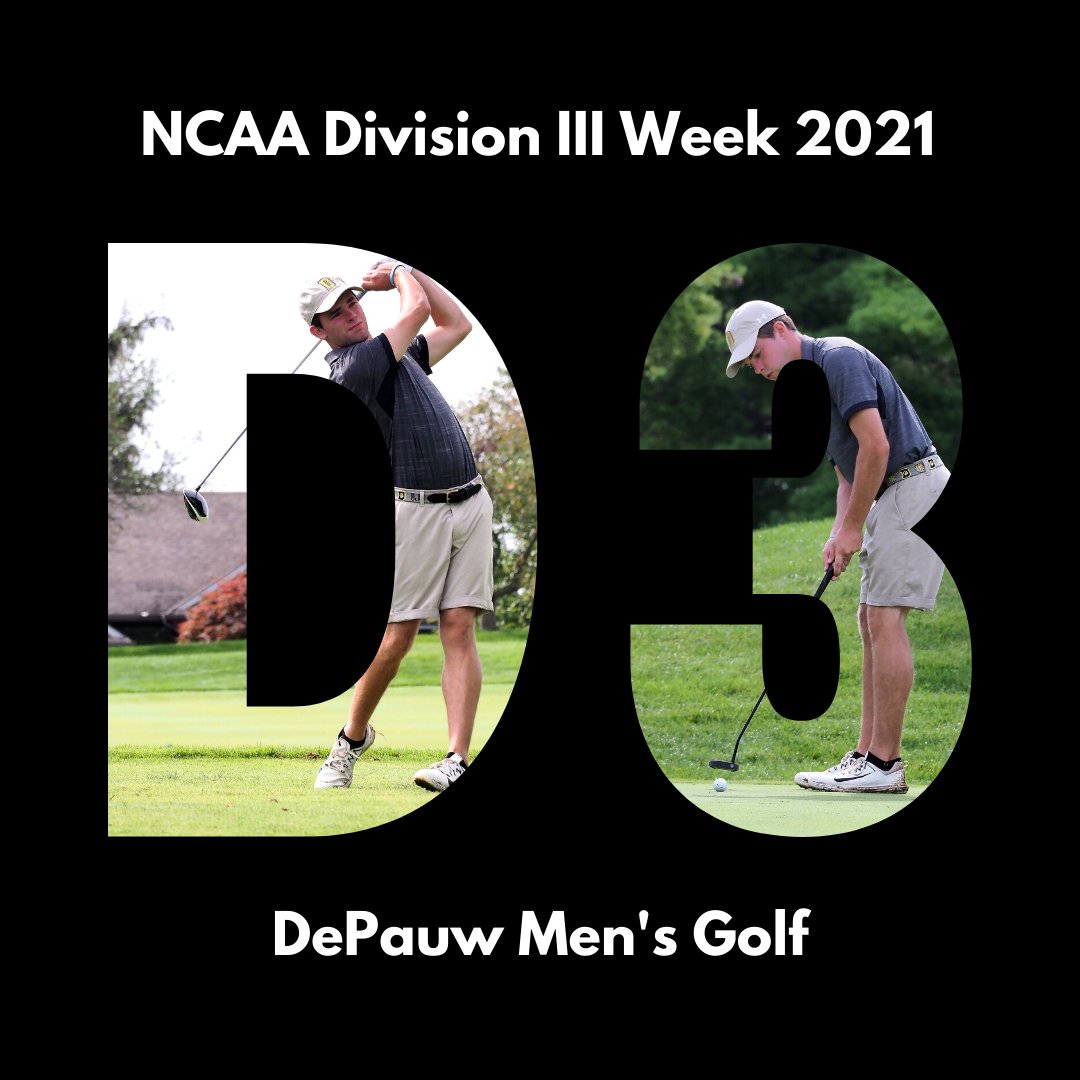 DePauw men's golf celebrates our entire #TeamDePauw family and all Division III teams across the country. Congratulations to these student-athletes and happy NCAA Division III week! #d3sports #d3week
