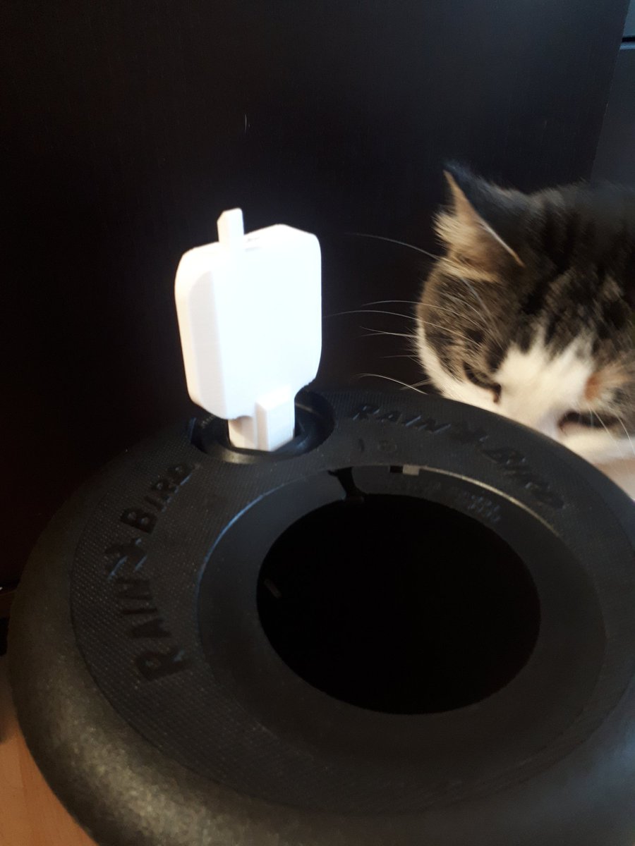 SuperPiperTBay's tweet image. Kid designed a 'key' for Rainbird, pocket friendly.  Added a point to clean out dirt.  #turf #rainbird #irrigation #golf #3Dprinting