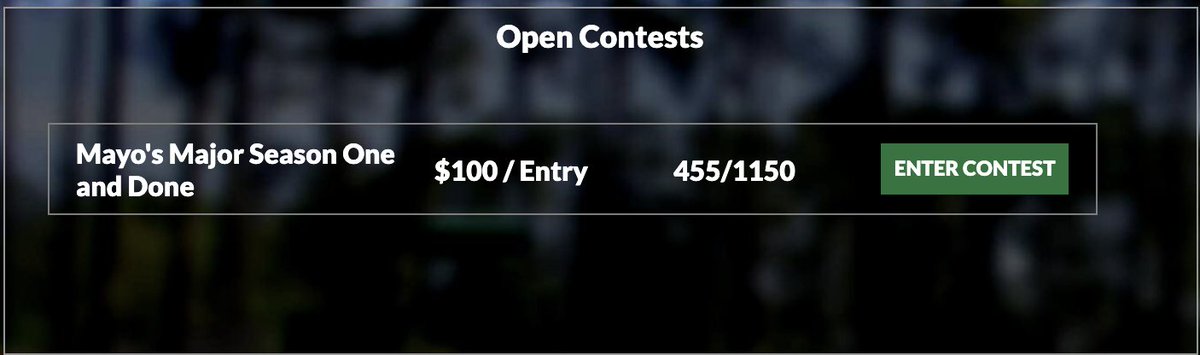 ThePME's tweet image. There’s NEW One and Done Contest starting at The Masters ending at The British Open.

$100, 3-Max Entry, flat payouts 

$10K to the winner.

fantasygolfchampionships.shgn.com

AND I have a free entry to give away. Just give this a RT &amp;amp; you’re in the draw. 

Winner announced Tues at Noon ET