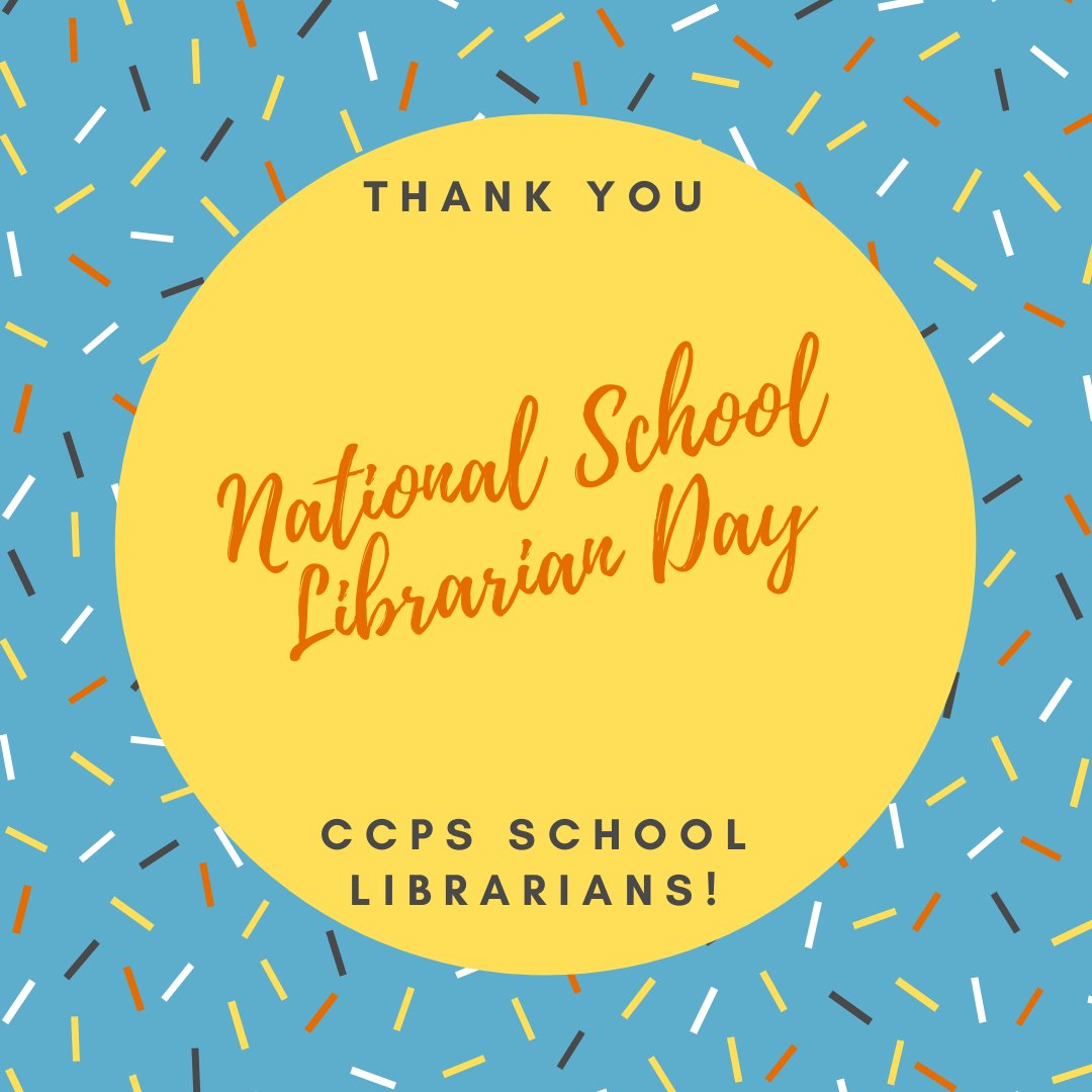 We're disappointed that we couldn't be in school to celebrate them in person this week, but we wanted to acknowledge our outstanding school librarians for everything they do to support student success! 
Happy School Library Month (April 4-10) and National School Librarians Day!