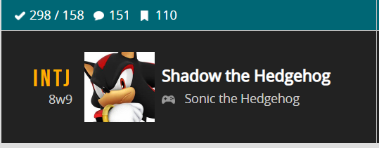 Shadow the Hedgehog Personality Type, MBTI - Which Personality?