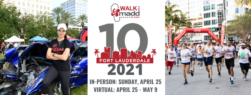 T-20 Days Until <a href="/madddash/">MADD Dash</a> benefitting @MADDOnline returns to Fort Lauderdale! Please consider joining us as walker or runner, virtually or in person and/or make a donation today! walklikemadd.org/fortlauderdale #nomorevictims #drunkdrivingendshere #fortlauderdale #yoursupportmatters