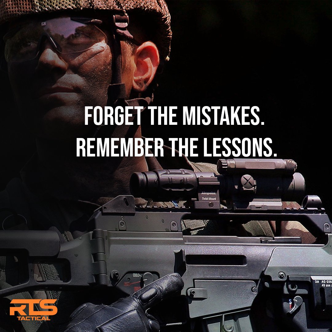 rts_tactical's tweet photo. #MotivationMonday  Forget the mistakes. Remember the lessons. #tacticalshooting #tacticalgun #motivation #rtstactical #todayistheday https://t.co/mxZAIi02X9