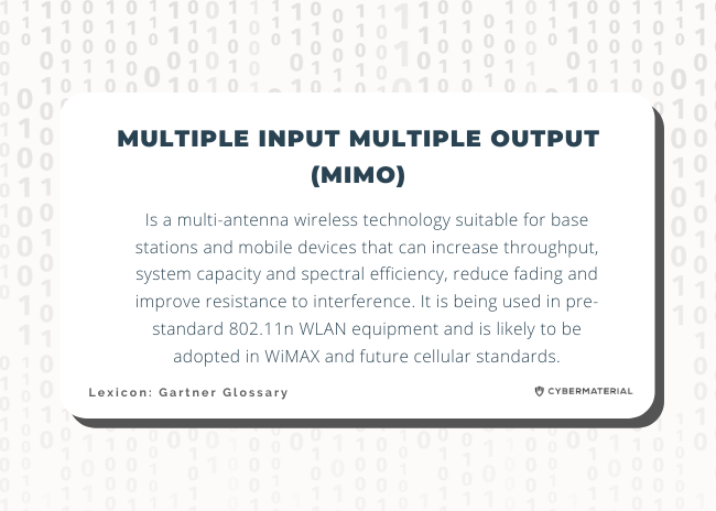 Cybermaterial_'s tweet image. Multiple input multiple output (MIMO) cybermaterial.com/multiple-input… #5GLexicon #Multipleinputmultipleoutput(MIMO) #MutualAuthentication #Learning #Lexicon