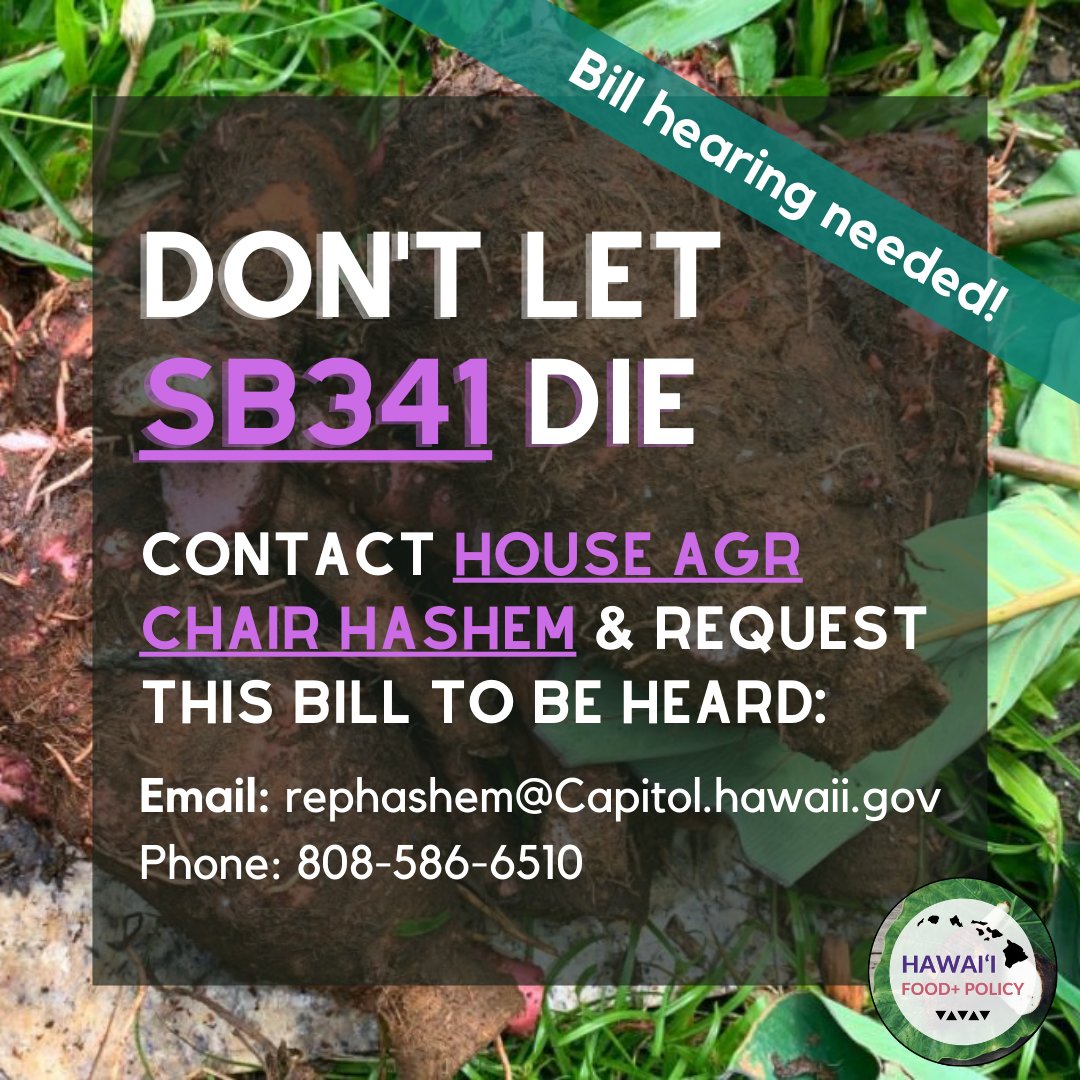 foodpluspolicy's tweet photo. ⚠️ ACTION ALERT ⚠️ Do your part to get this bill scheduled for a hearing by contacting AGR Chair Hashem &amp; request for him to hear this measure. This bill needs to be heard by this committee &amp; another one by April 15 to not die, so please contact Chair Hashem ASAP! https://t.co/YYqCyNPtoQ