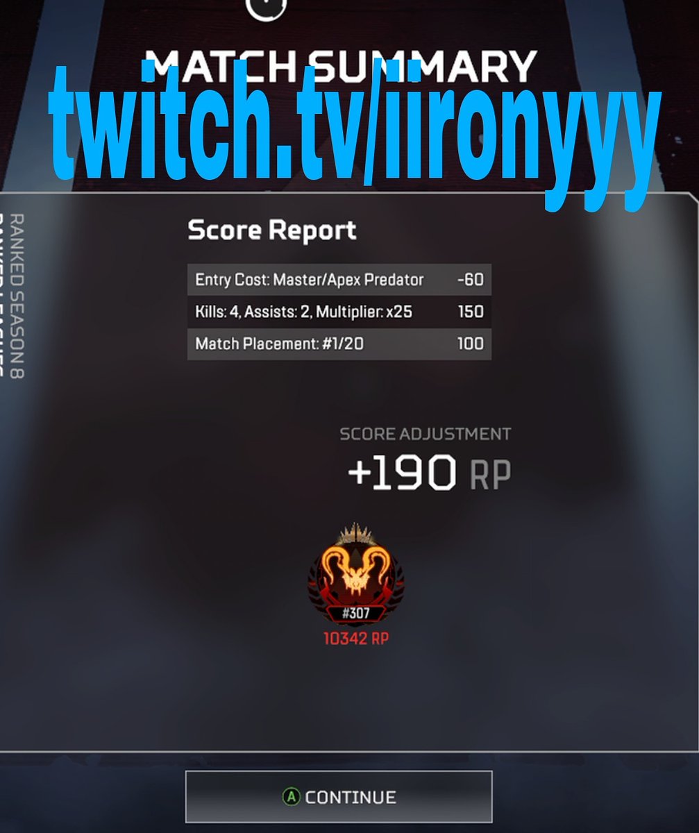 iironyyy's tweet photo. May the pred grinding continue tomorrow in similar fashion 🔥 catch me when I'm live at https://t.co/6r8Rzs043b pushing for the 200 followers  goal 😄 #playapex #apexpredator #apexlegendsxboxone #twitchaffiliate #twitchstreamer #letsgrowtogether https://t.co/1Oy7kflpyI