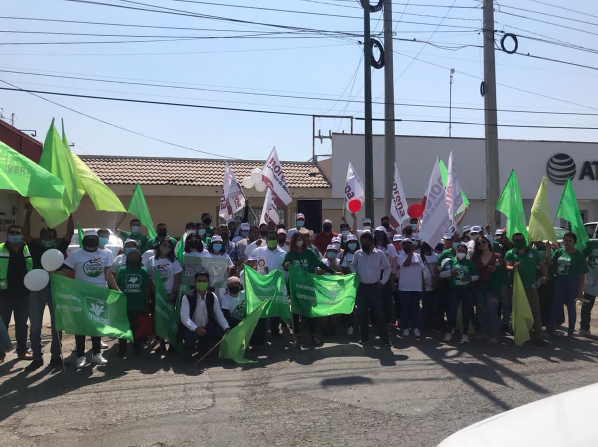 HiramBrahim's tweet photo. ¡Gran inicio de la campaña de mi candidato a Dip. Federal @Omarecasta juntos seguiremos haciendo historia! #EquipoVerdeLaguna #Dtto02 
#HastaLaVictoriaSiempre #LoMejorEstaPorVenir #Morena #PVEM #PT https://t.co/fc6CRXe1Yc