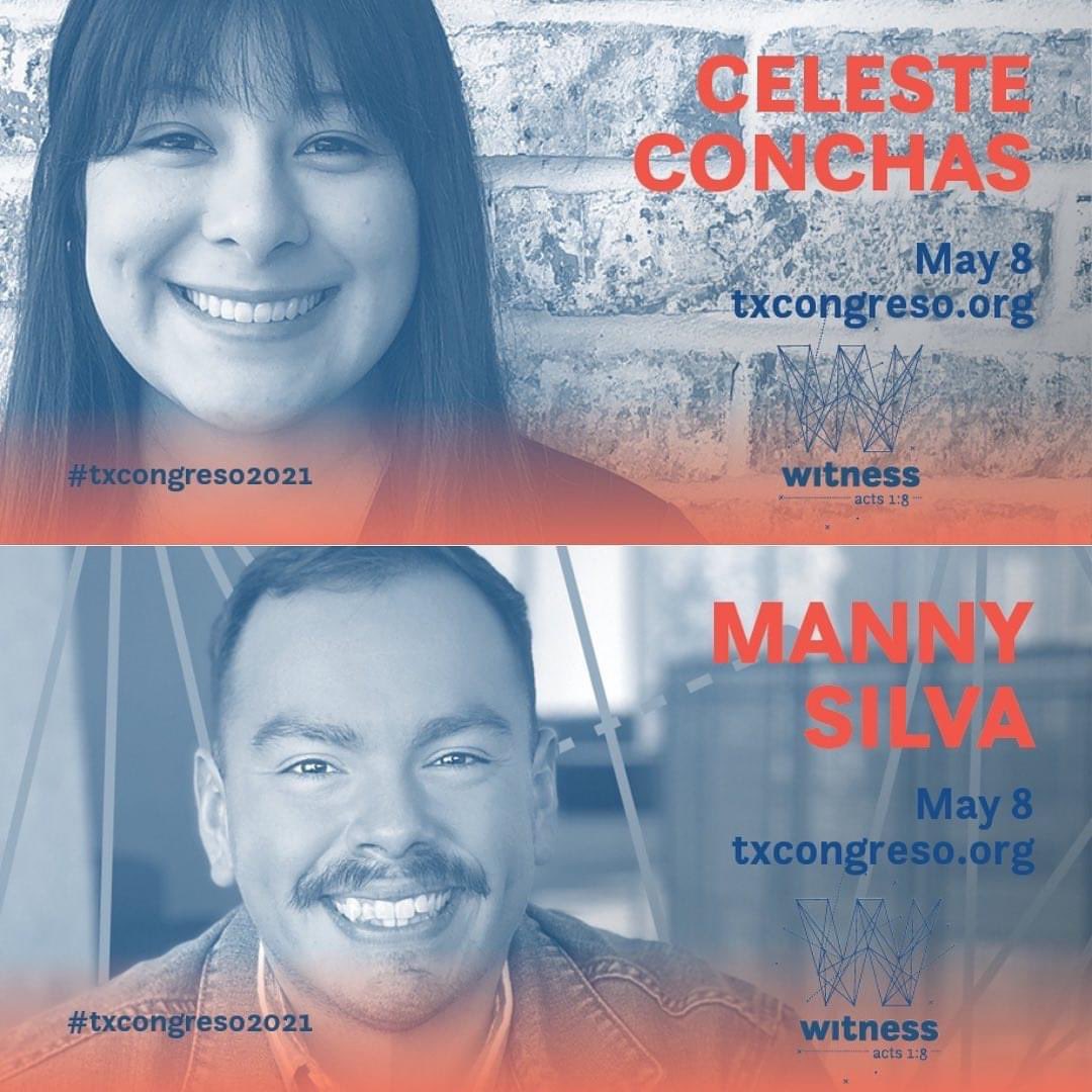 Double the energy! Double the fun! Our beloved emcees Celeste Conchas and Manny Silva return to pump up Congreso Nation from wherever you’re watching! 9 DAYS LEFT of early registration! Don’t let the date sneak up on you! Head over and register at txcongreso.org TODAY!