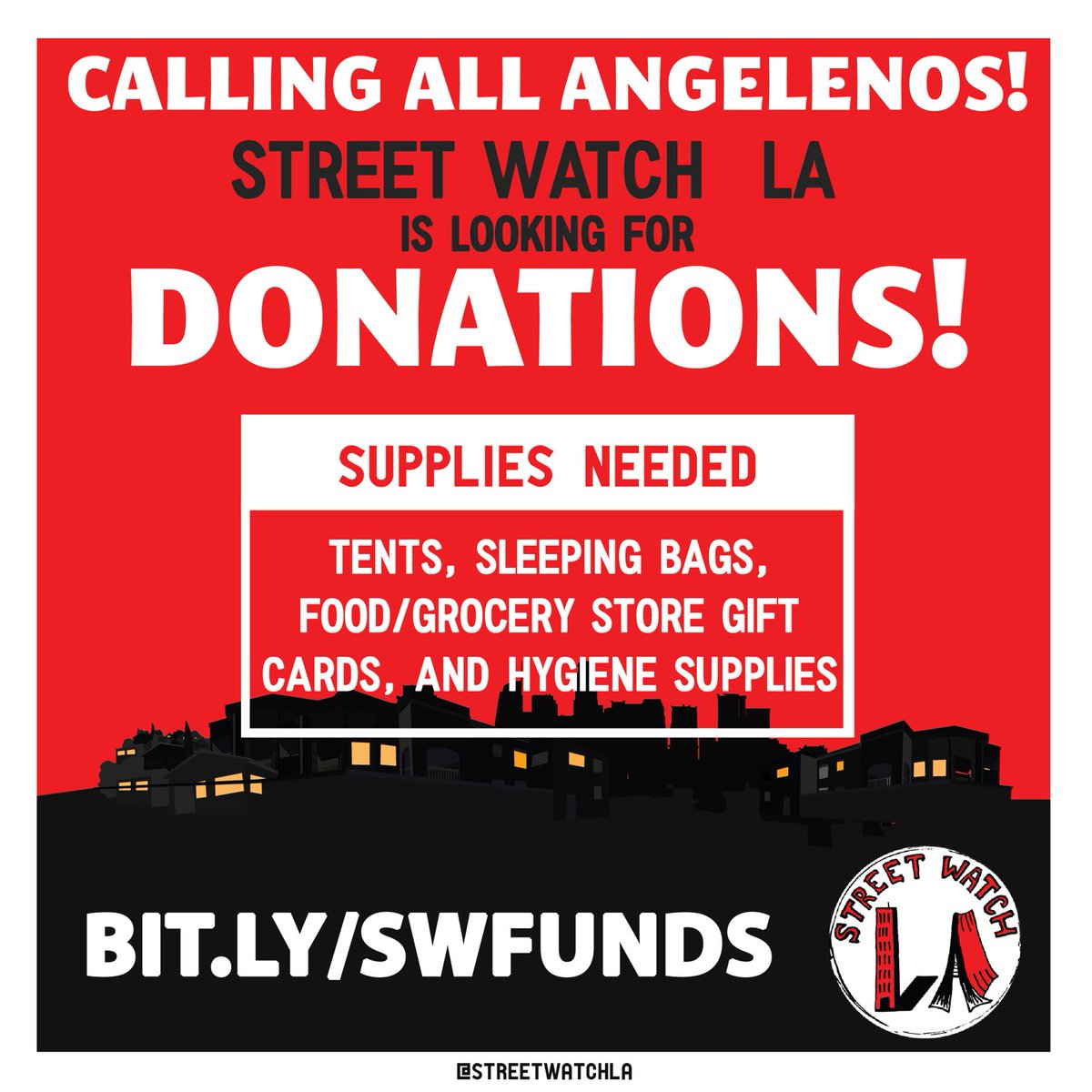 StreetWatchLA's tweet photo. After Echo Park Lake, the city and its Rec &amp; Parks Dept is more emboldened than ever at throwing away the meager belongings of unhoused folk. We’re replacing supplies and tents all over the city and we could use funds. Please help where you can. https://t.co/vsn5CkTATS