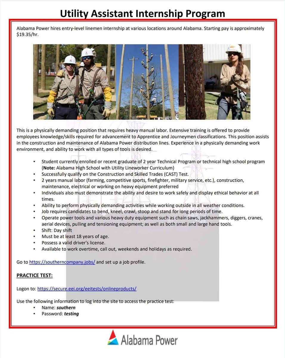 Selma City Schools CTE (@scs_cte) on Twitter photo INTERNSHIP Opportunity Deadline Extended! Apply before Wednesday April 7th, 2021.
Contact Dr. William Powell william.powell@selmacityschools.org or Coach Ronald Lane #TeamSelmaConnected INTERNSHIP Opportunity Deadline Extended! Apply before Wednesday April 7th, 2021.
Contact Dr. William Powell william.powell@selmacityschools.org or Coach Ronald Lane #TeamSelmaConnected