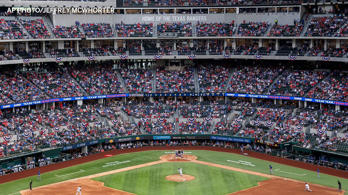 Amy_Siskind's tweet photo. Opening game for the Texas Rangers. Today.  Every person there, who isn't vaccinated is an abject idiot! https://t.co/ZtVRErvclg