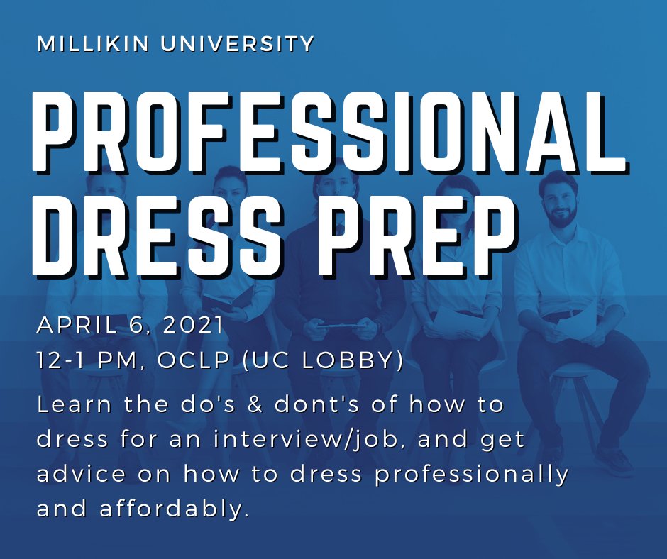 TheCAPP_MU's tweet photo. Be sure to stop in at the UC Lobby tomorrow at noon for our Dress Prep day! Take this opportunity to ensure you are comfortable and prepared for your next interview. https://t.co/KRQ1vLn2IL