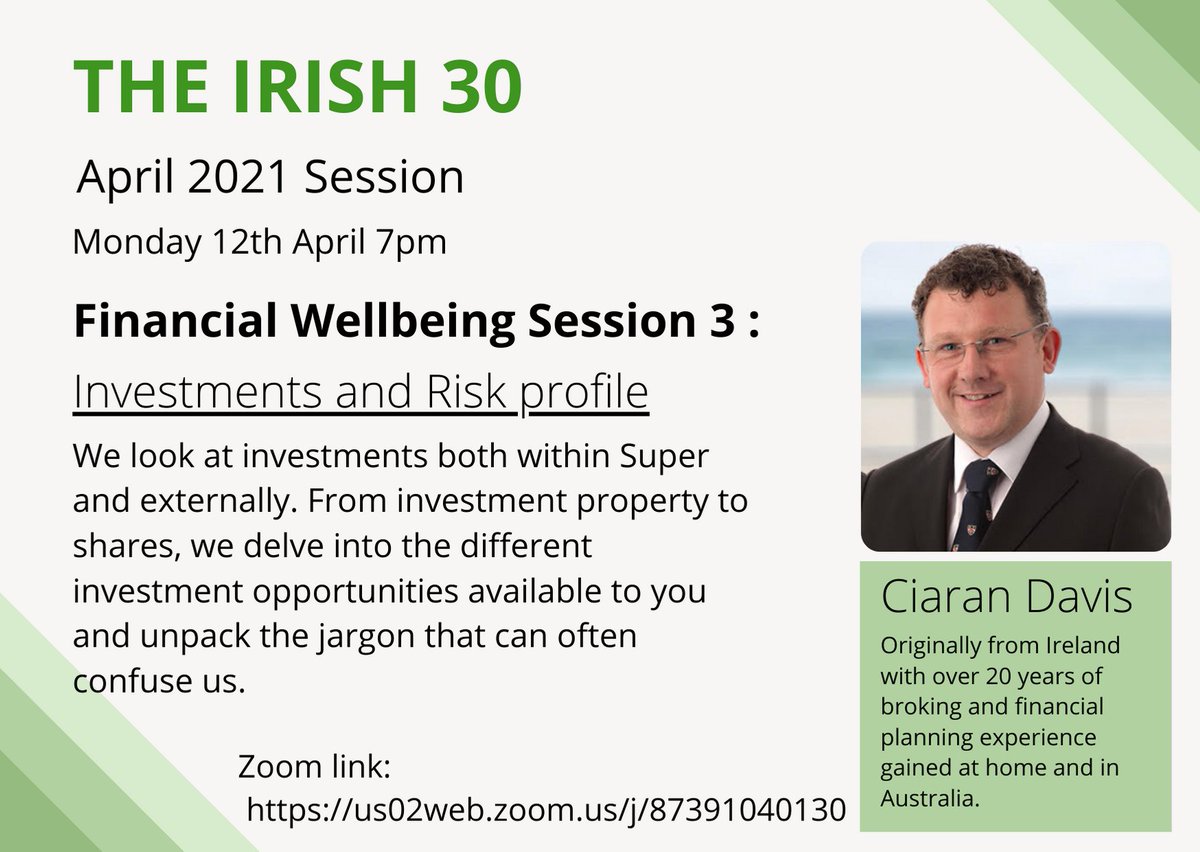 What is Financial Wellbeing? 

''It’s about being able to meet your financial obligations, able to save for future goals and having the financial freedom to make choices that allow you to enjoy life''
Join us Monday 12th April at 7pm for Part 3 of our Financial Wellbeing series.