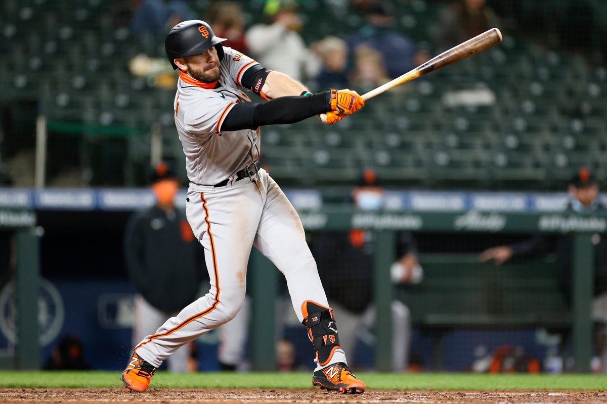 is the 3rd Giant in the last 30 seasons with 3 homers in the team's fi...
