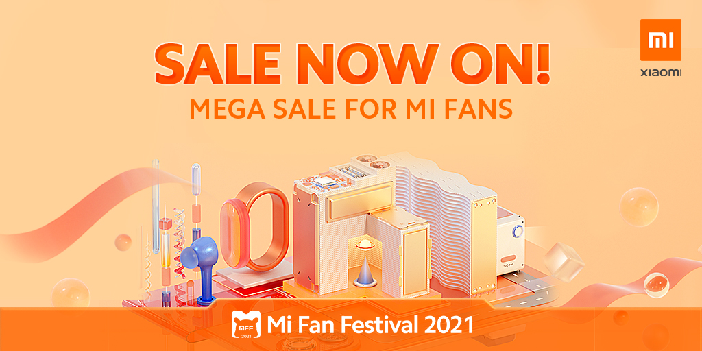 Xiaomi's tweet photo. #MiFanFestival2021 has arrived!

Enjoy amazing deals on your favorite products.

Don’t miss the opportunity to #ExploreThePossibilities with Xiaomi! https://t.co/w8x2QhF4JW