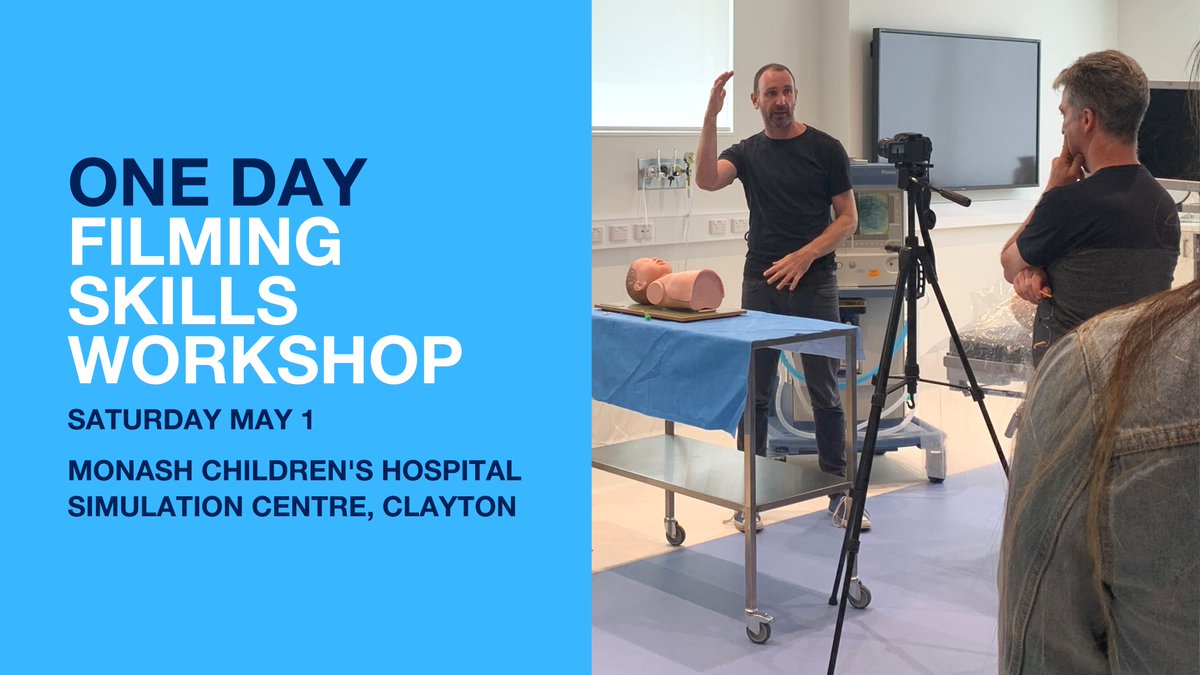 Learn best practice skills for filming educational content, in a hands-on training environment.

Join us with writer and director David Willing for our one day workshop on Saturday May 1.

Registrations are available on Shop Monash:
shop.monash.edu/filming-skills…