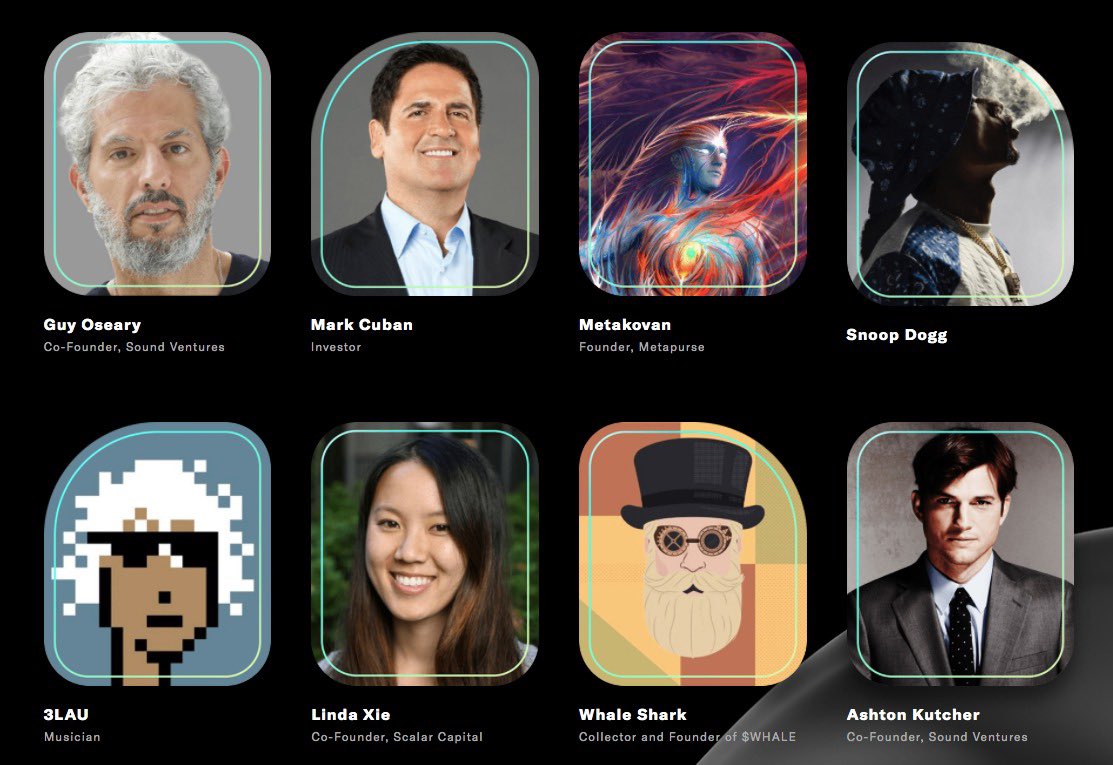 metakovan's tweet image. Investing $1,000,000 in original NFT ideas. Pitch LIVE to us - @guyoseary @mcuban @SnoopDogg @WhaleShark_Pro @3LAU @aplusk @ljxie @sound_ventures_.
Apply by 4/12 at soundventures.com/nft