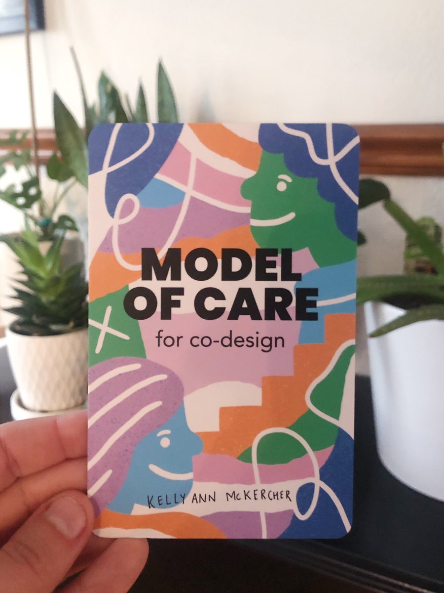 LuEMLawrence's tweet image. The BEST package arrived today!! Model of Care cards by @kellyanagram ❤️ #codesign #beyondstickynotes