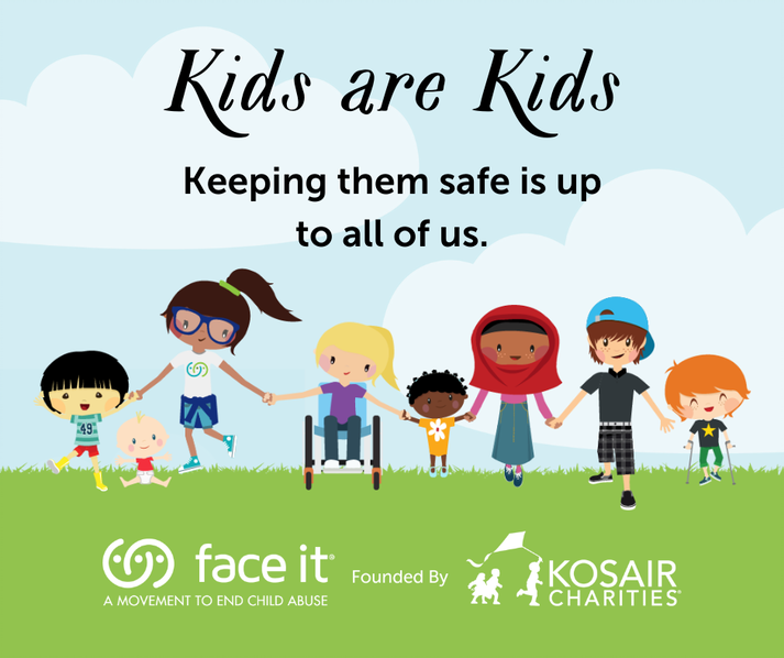 BounceCoalition's tweet photo. Keeping kids safe is an adult responsibility. @KosairCharities @faceitabuse provides abuse and neglect prevention best practices and resources for those who work with youth: https://t.co/Uk21MmLaVb #FaceItMovement #CAPM2021 https://t.co/TdruCVe4u8