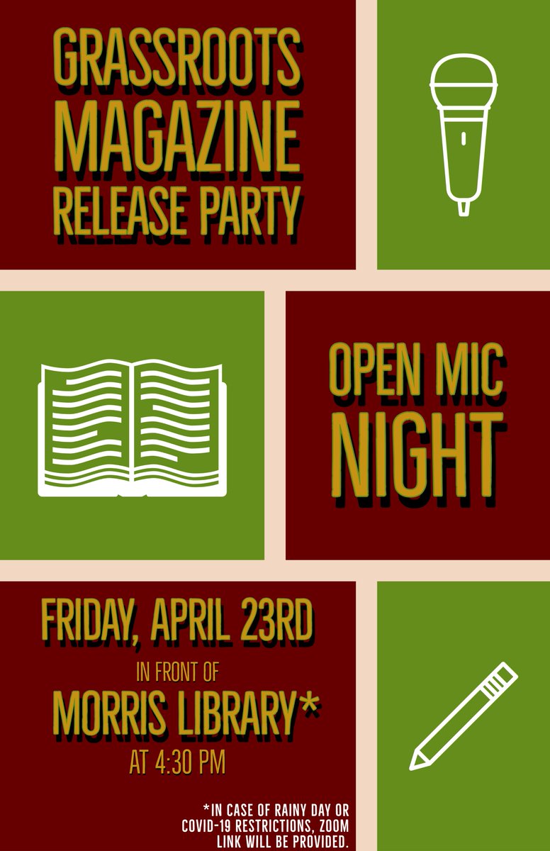GrassrootsMag's tweet photo. We're releasing our magazine soon, and we wanna celebrate with all of you! 

Check out our Facebook event here for more details: https://t.co/cAiWEvE1yA https://t.co/9SUSwEhKOu
