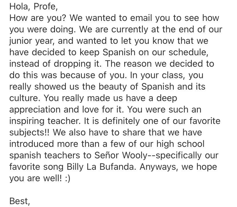 ProfeTrowbridge's tweet image. Just gonna go bawl my eyes out really quick! Talk about some positive encouragement to keep you going until June this year! 😩😩 ❤️#relationshipsmatter