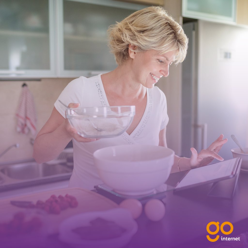Cooking can be quite difficult but when following a recipe without any interruption it becomes easier! At Go internet we can offer you super-fast broadband, perfect for cooking videos!