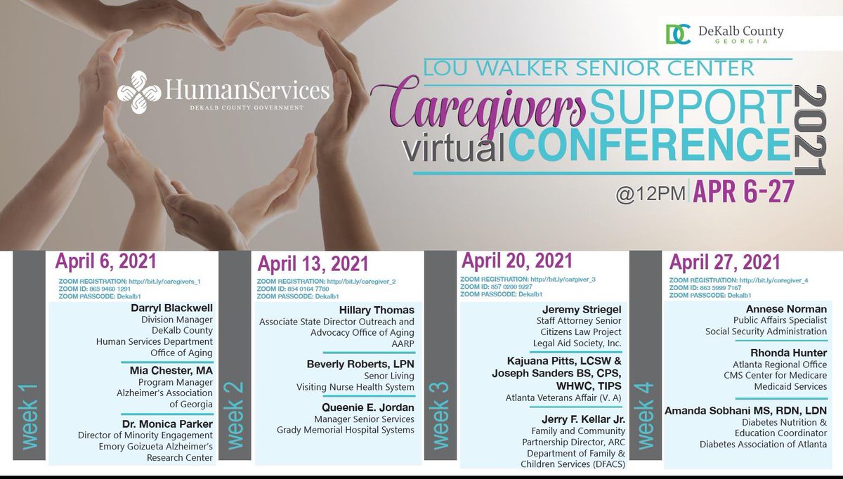 My sister, Crystal Reed, is a passionate supporter of caregivers in Georgia and asked me to share this helpful information.  Please pass it along to someone who may need it.  #CaregiversSupport #Caregivers #Atlanta