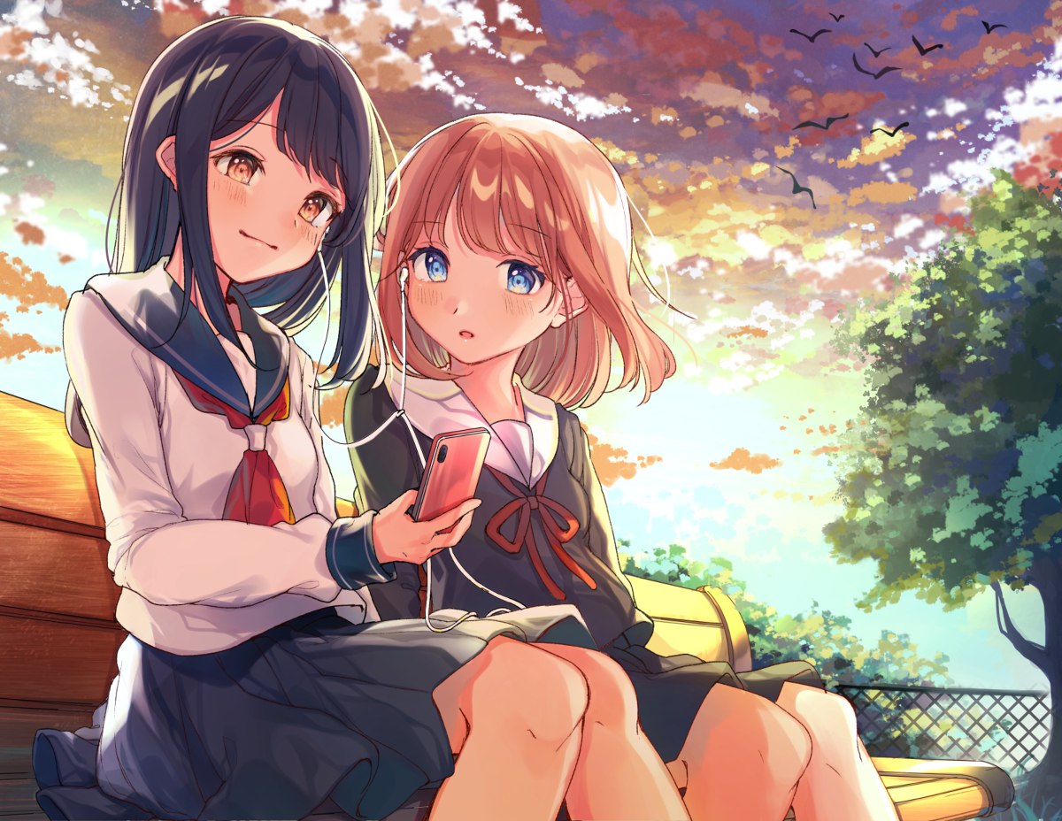 Ponpomuyuri Title はんぶんこ Artist はるあや お仕事募集中 Url T Co Mlgrj2jhrn s オリジナル 少女 セーラー服 Pixiv高校生イラコン19 百合 女の子 イヤホン半分こ Forward To T Co 2l1ranh8ln T Co