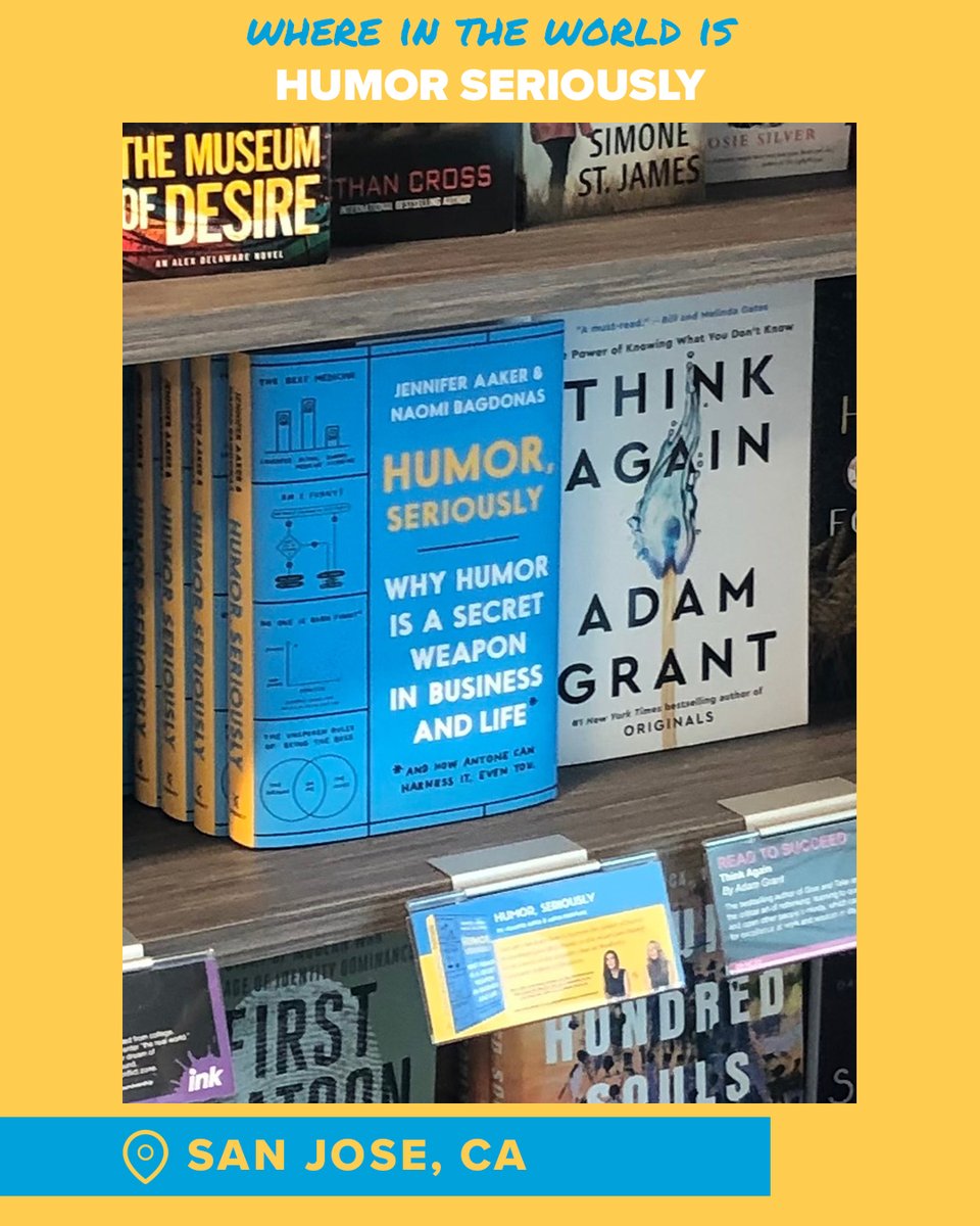 HumorSeriously's tweet image. We love seeing your photos of #HumorSeriously in the real world 🤩 (Especially in @hudsonbooks stores!)
If you see us in stores, snap a photo and tag us — we’ll select a few winners to receive a free book 🙌✨