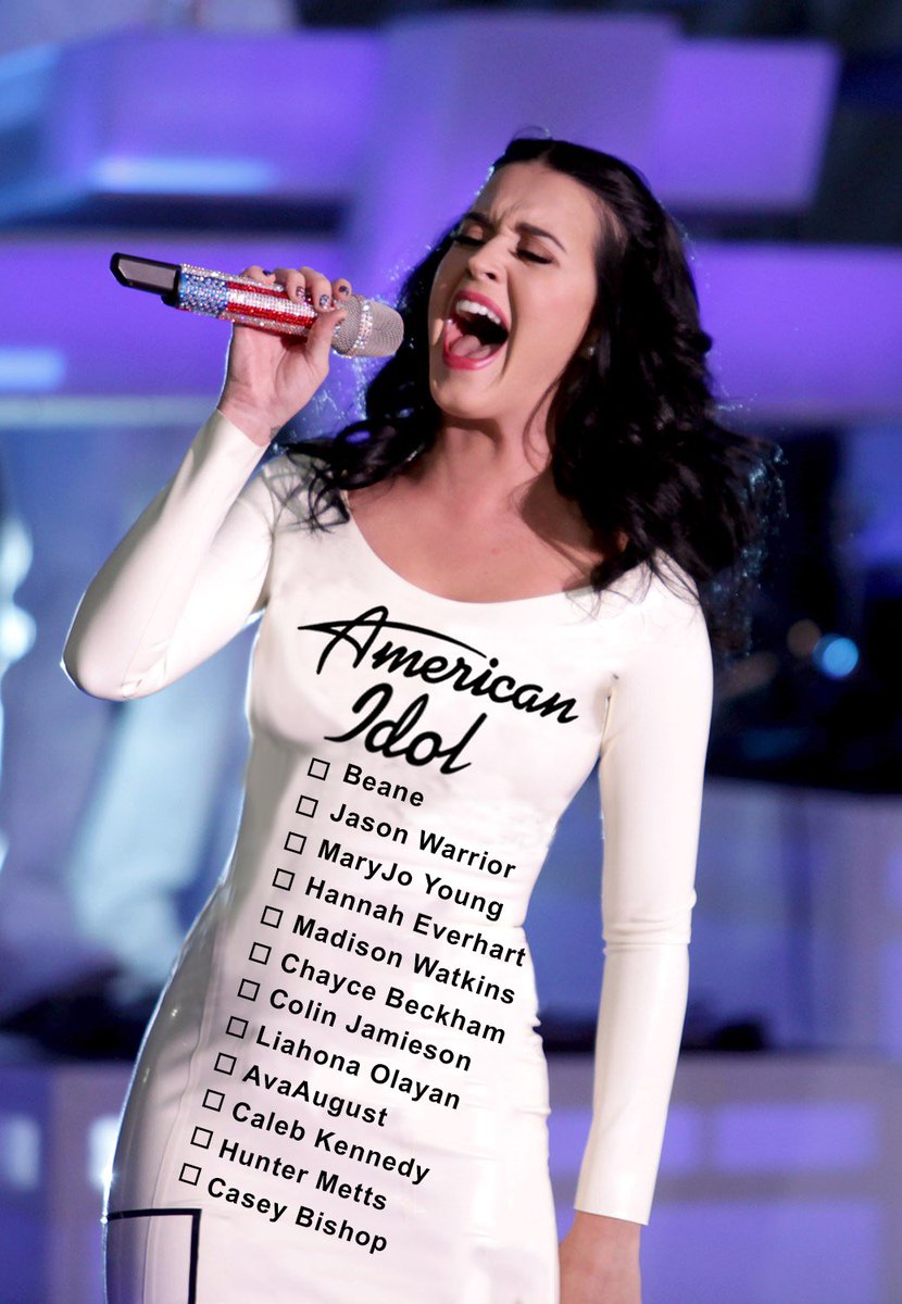 katyperry's tweet image. Good luck voting America, glad it’s not on us anymore! #AmericanIdol